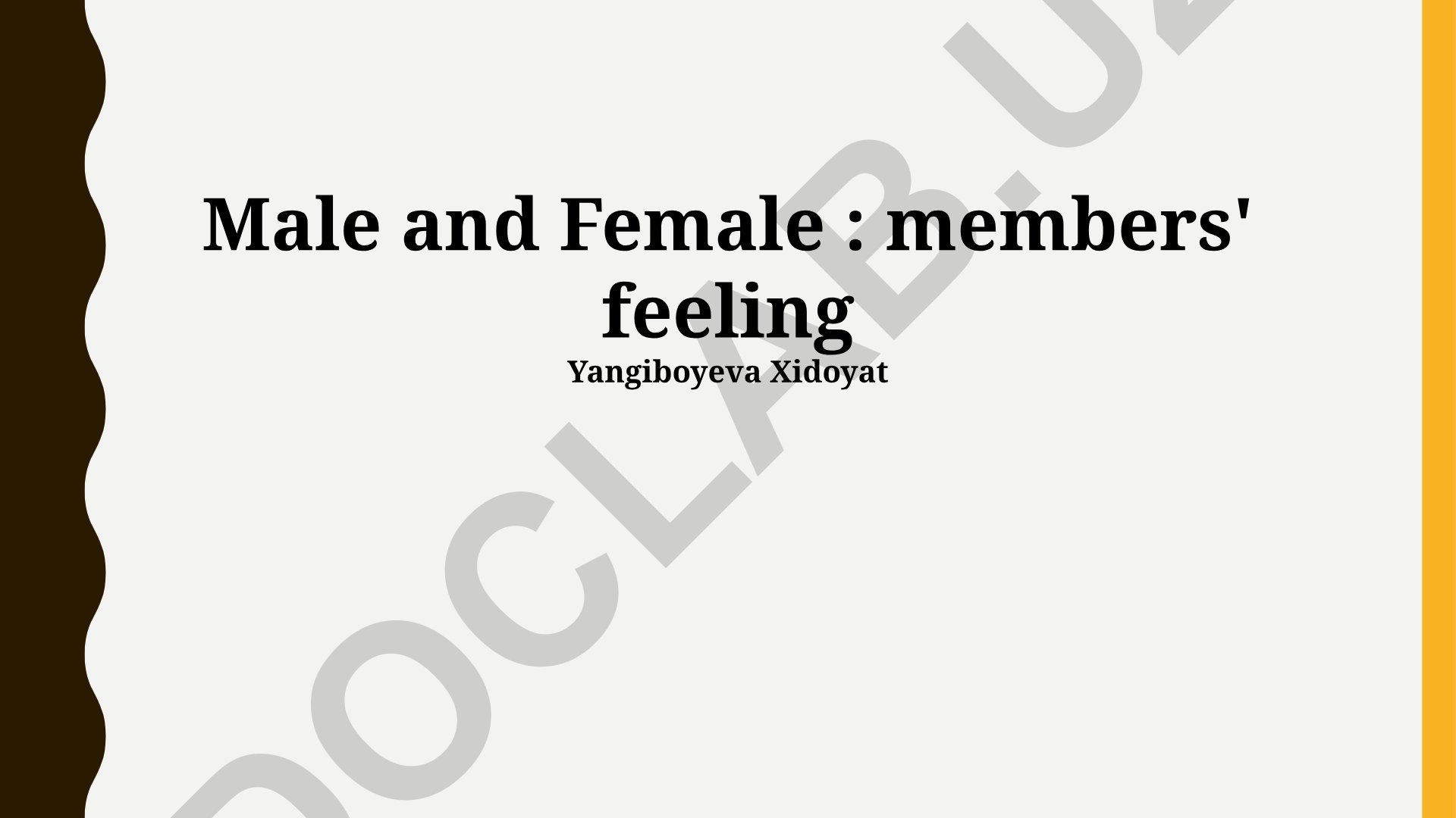 Exploring Gendered Emotional Experiences
