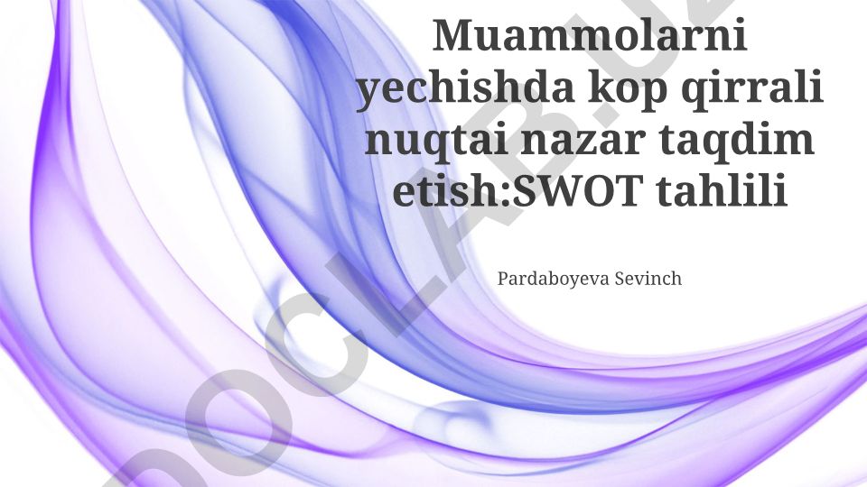 SWOT tahlili: korxonalar uchun strategik rejalashtirish