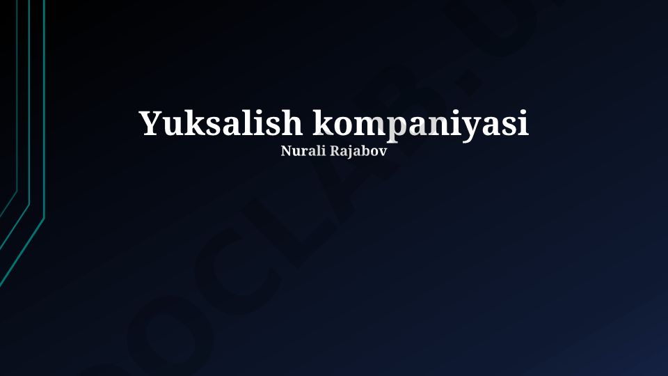 Ascent kompaniyasining faoliyati, yutuqlari va kelajak rejalari