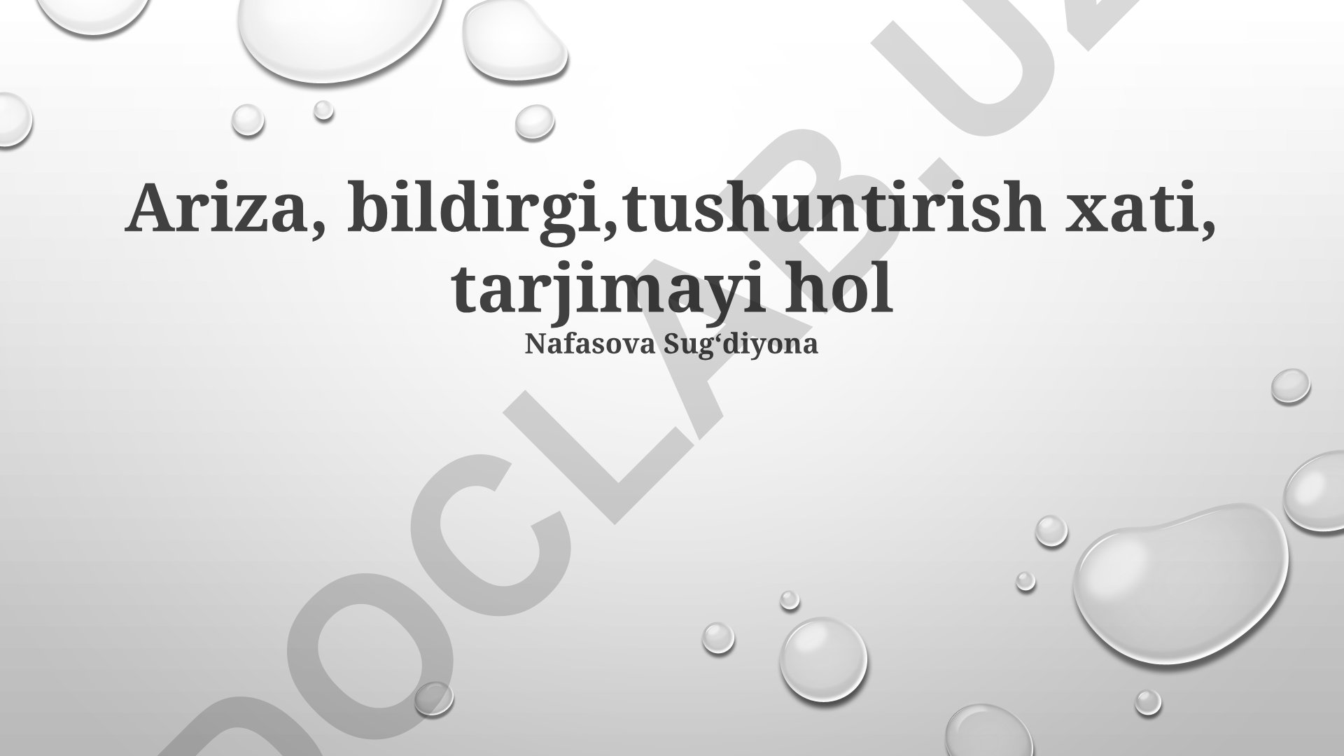 Muvaffaqiyatli hujjatlarni tayyorlash strategiyasi va turlari
