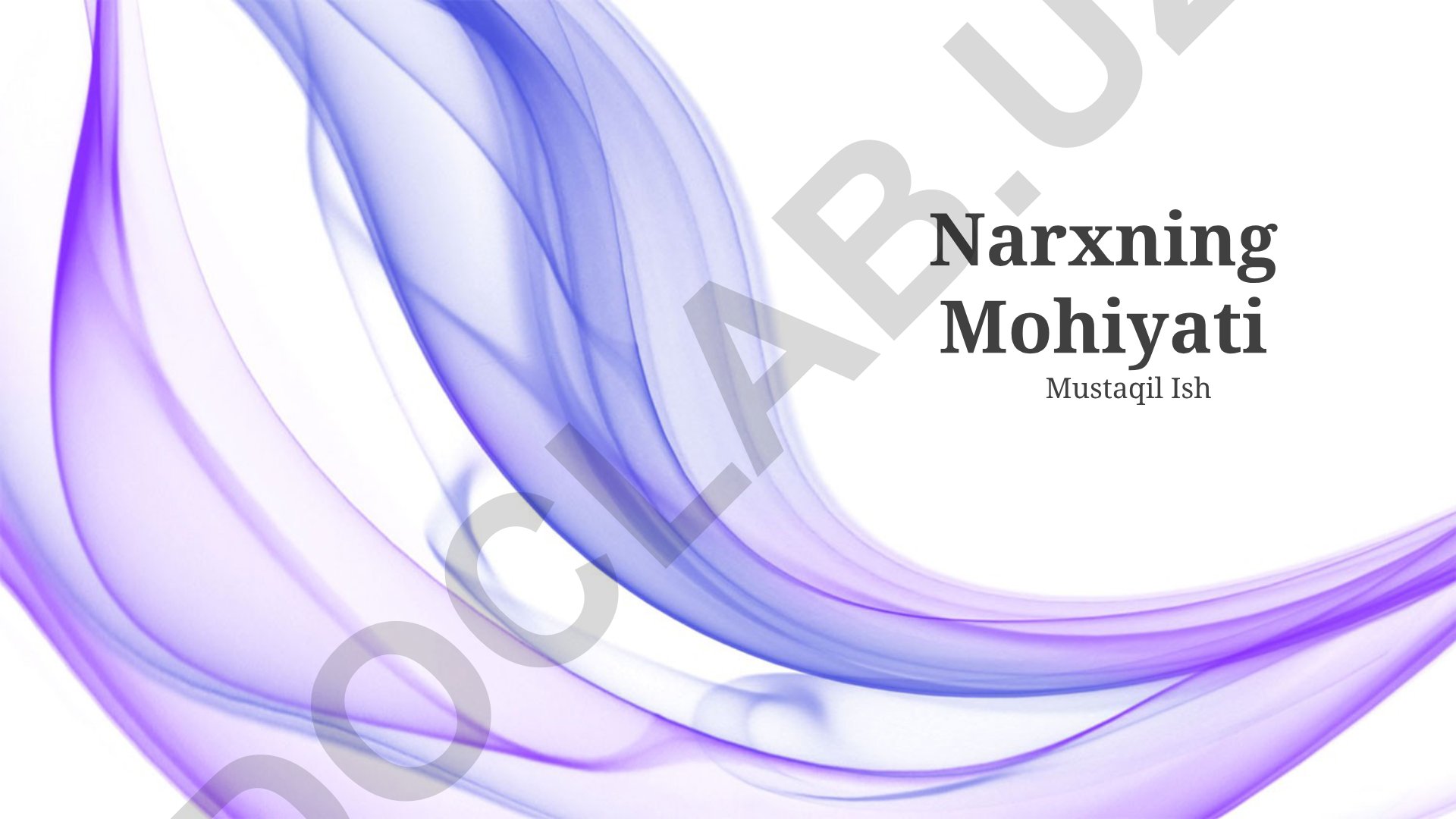 Narxning mohiyati va bozorda shakllanishi
