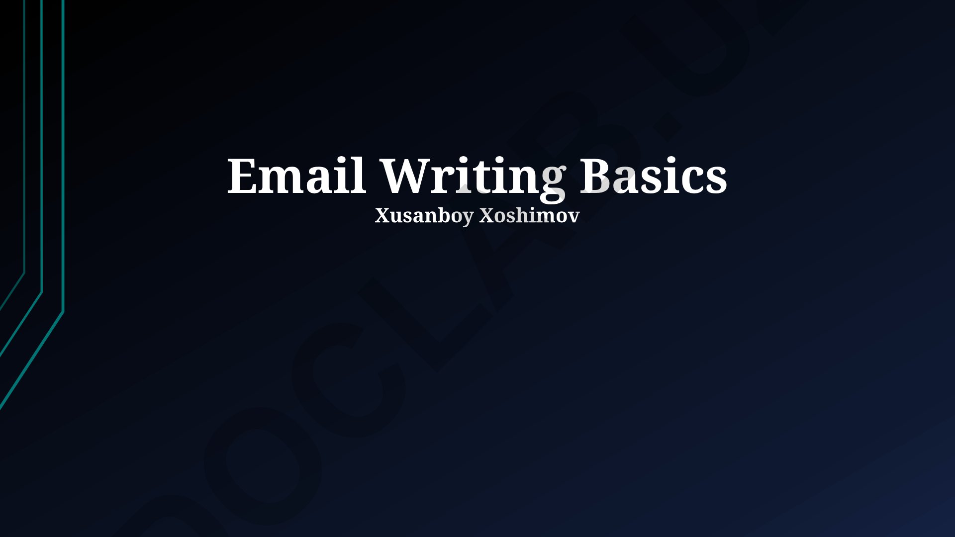 Email yozish asoslari va professional muloqot