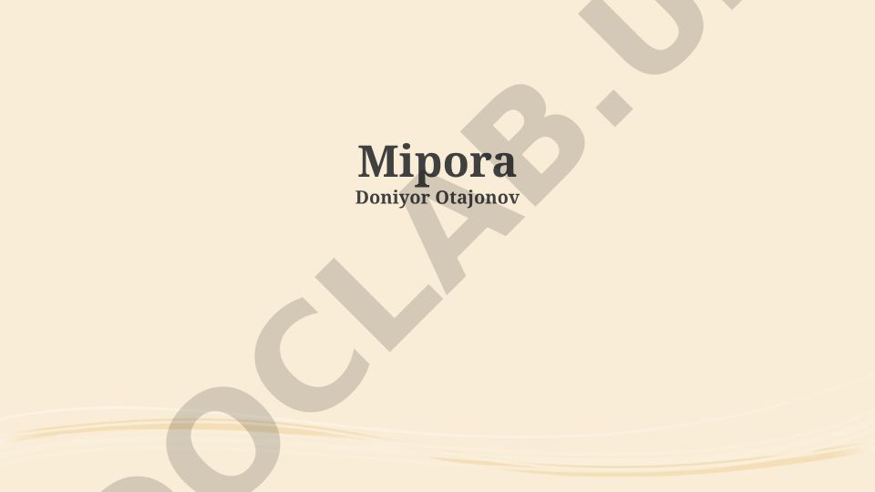 Mipora biologiyasi, turlari va saqlash usullari