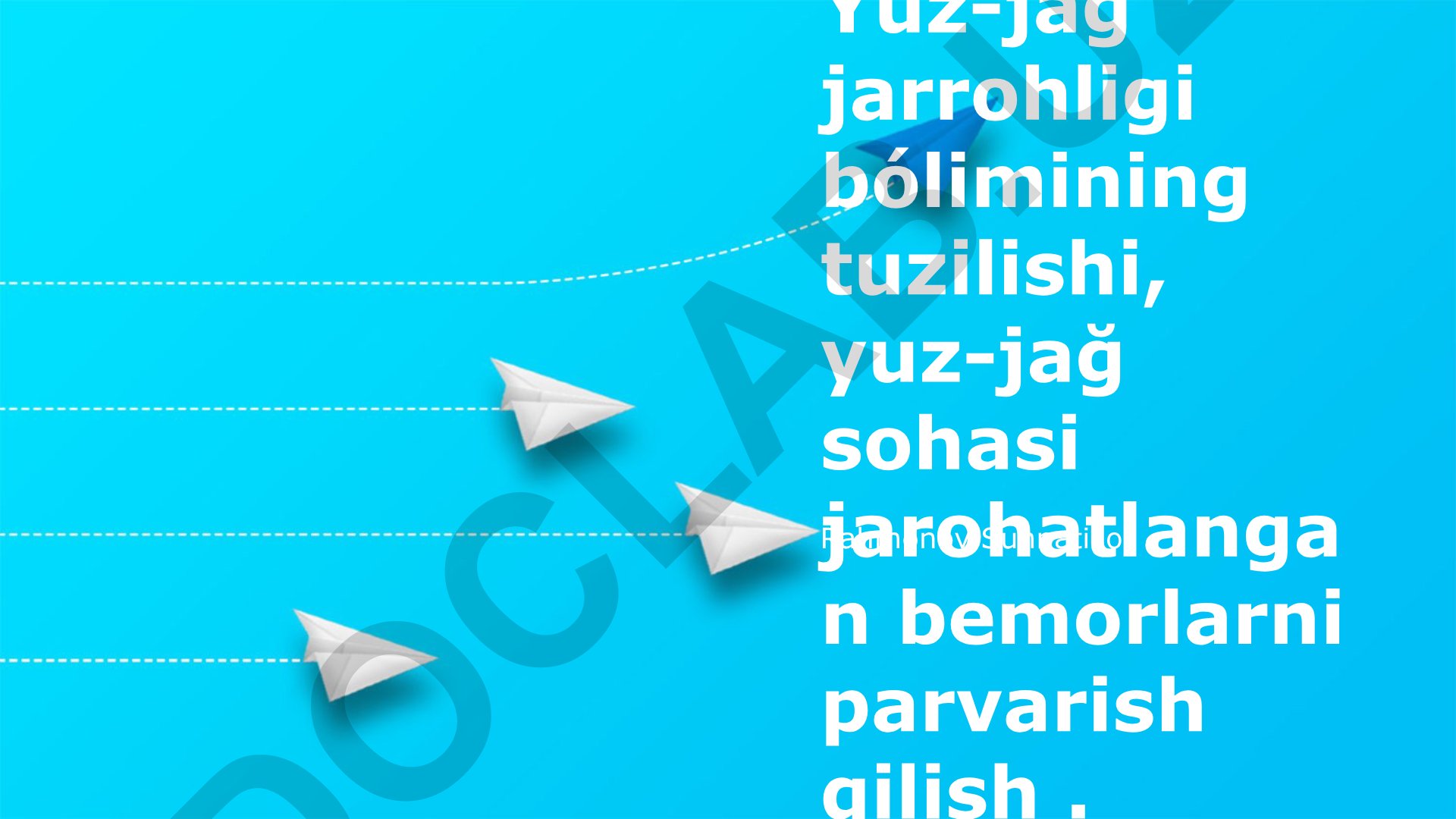 Maksillofasial jarohatlarni davolash usullari va bemorlarni parvarish qilish
