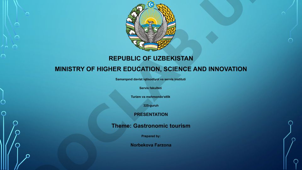 Gastronomic tourism