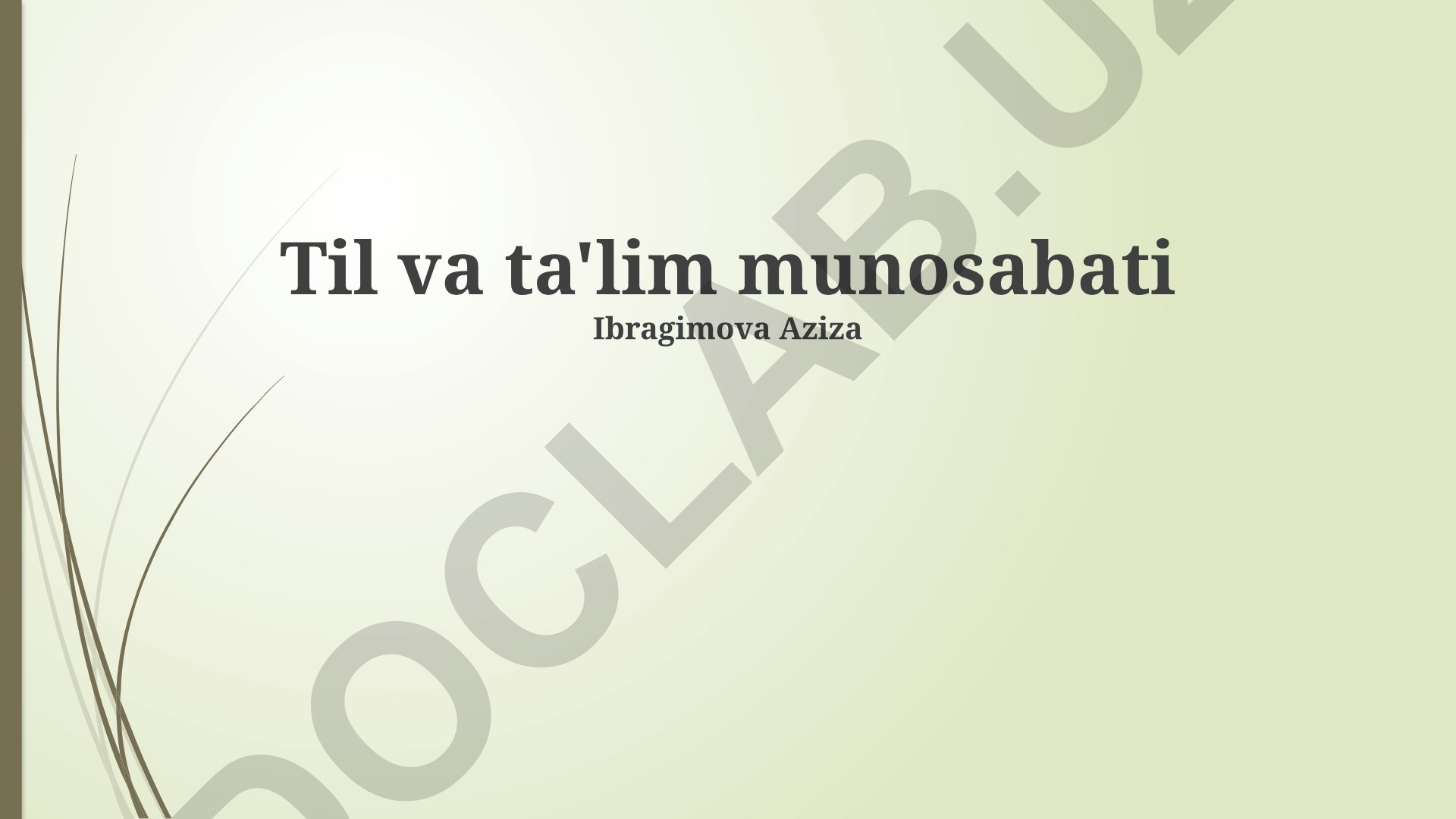 Ta'lim va ish bozori o'rtasidagi bog'liqlik