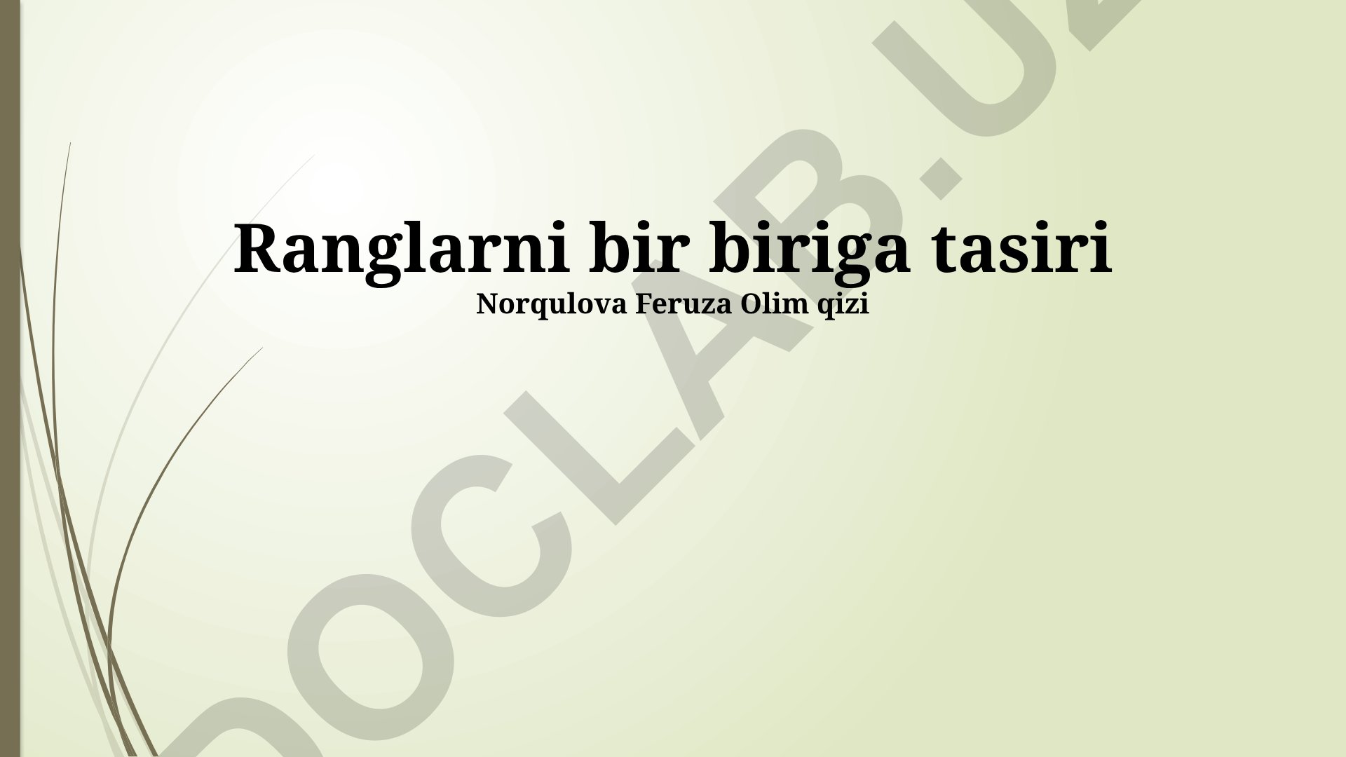 Ranglarning psixologik va madaniy ahamiyati