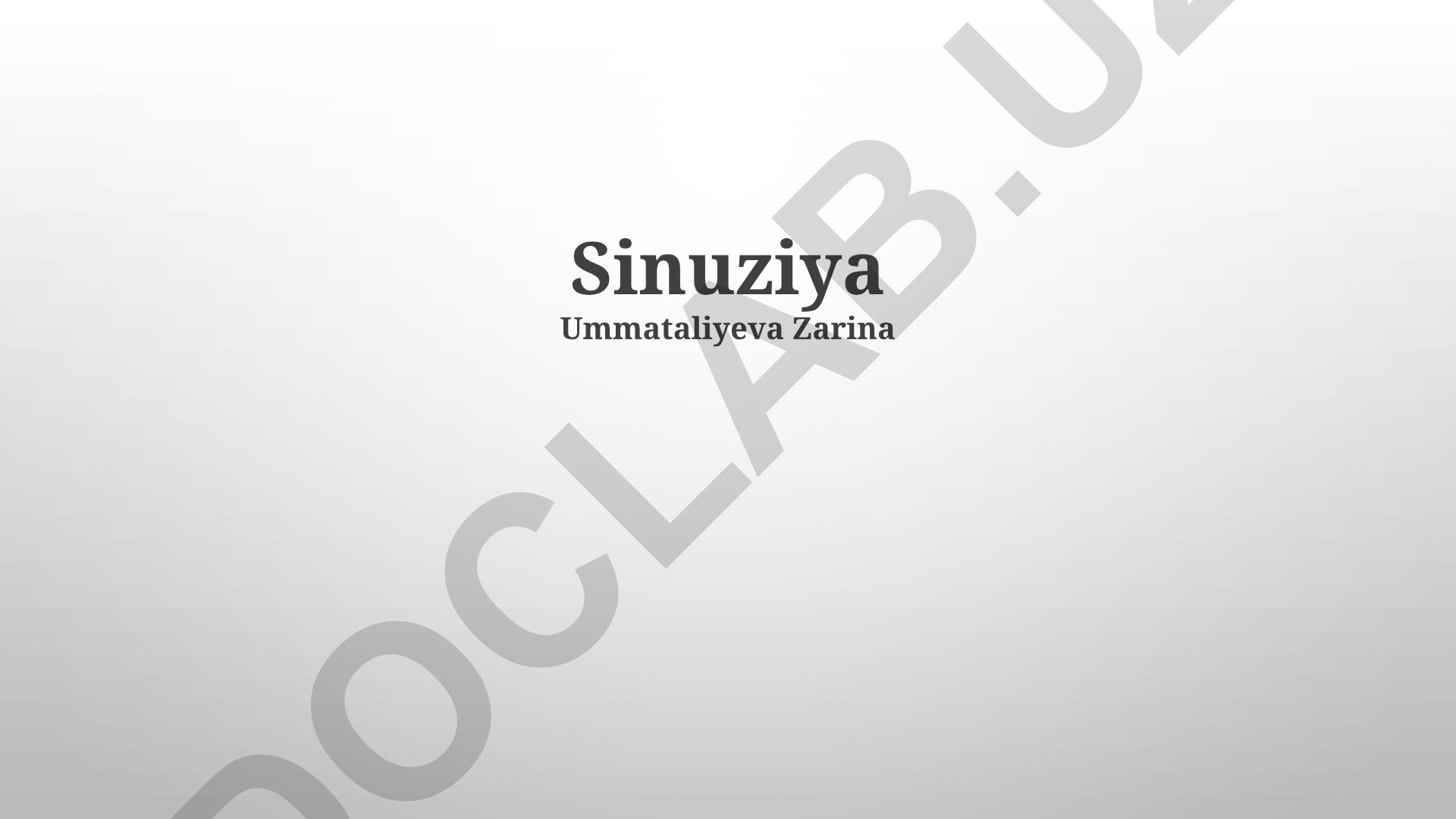 Sinusitning sabablari, turlari va davolash usullari