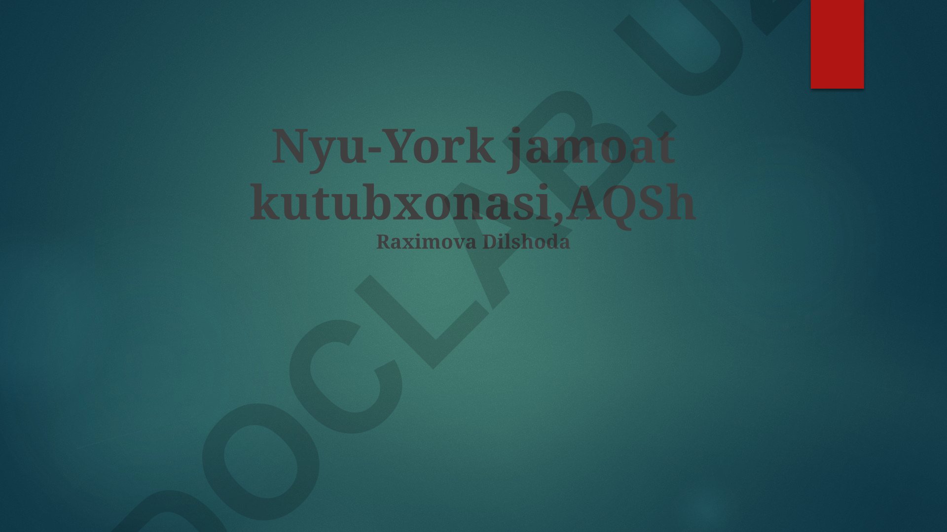 Nyu-York Jamoat Kutubxonasi: Tarixi, Arxitekturasi va Kolleksiyasi