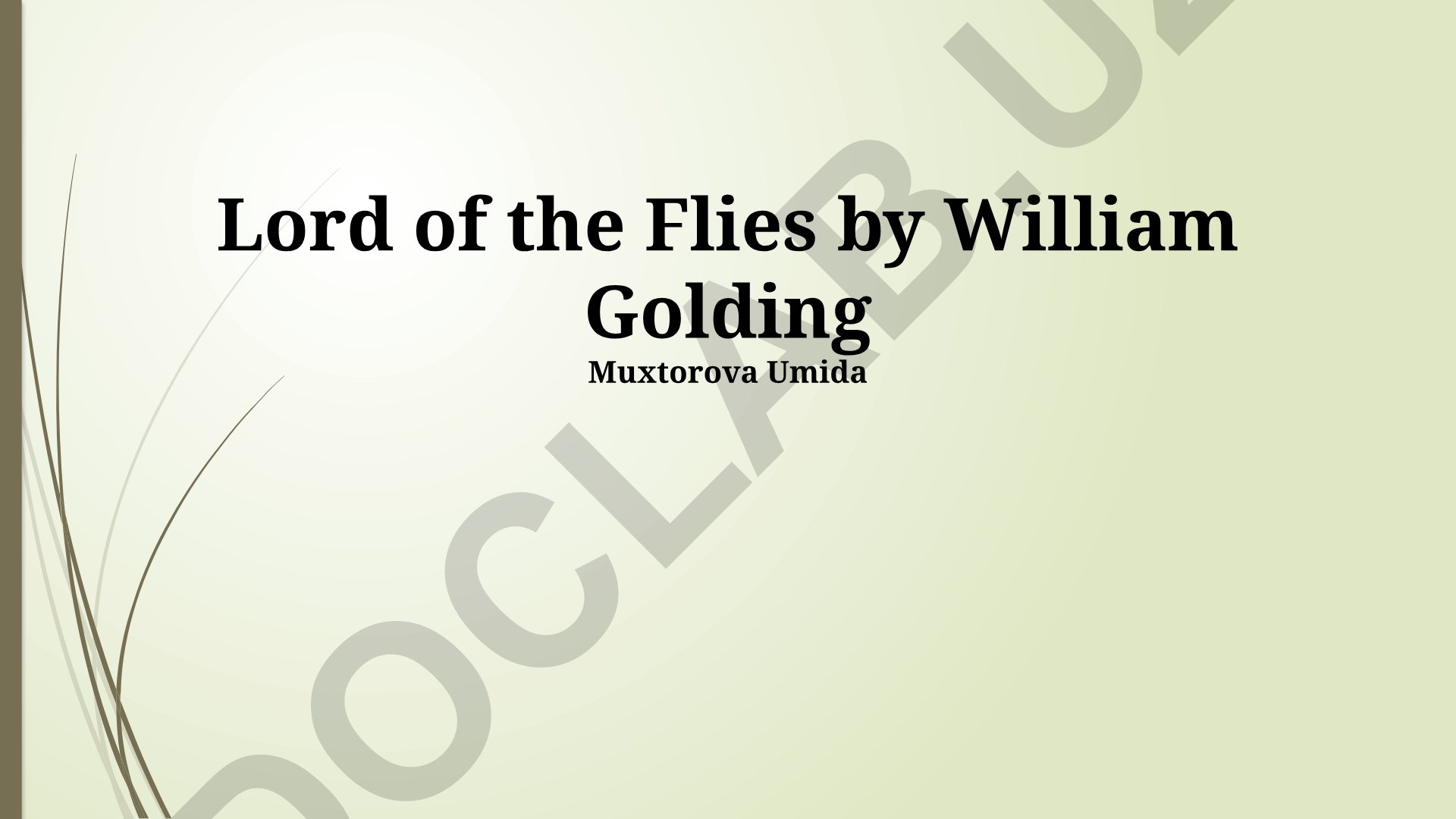 Lord of the Flies by William Golding Translation Process and Quality Assurance
