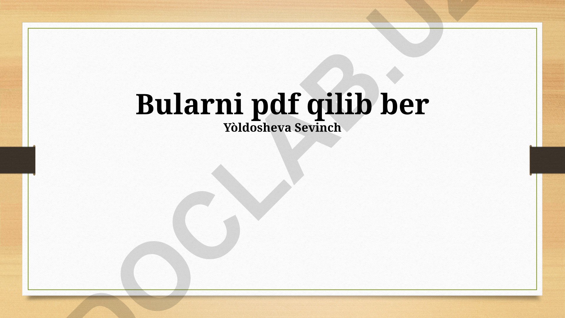 PDF fayllar bilan ishlash va kelajak tendensiyalari