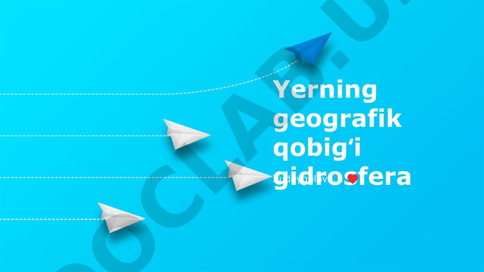 Gidrosfera: Yerning suv qobig'i va uning ahamiyati
