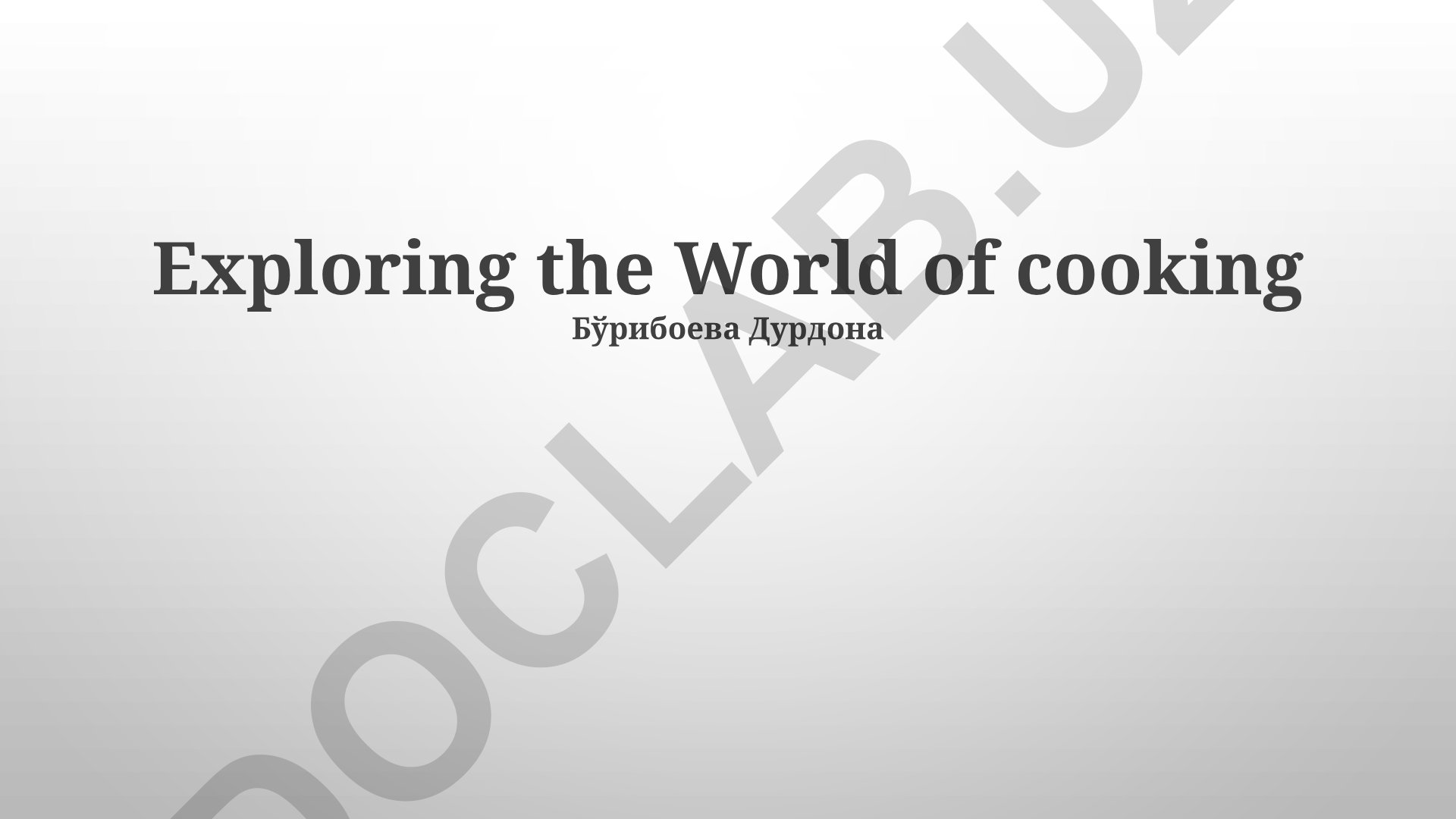 Exploring the World of Cooking