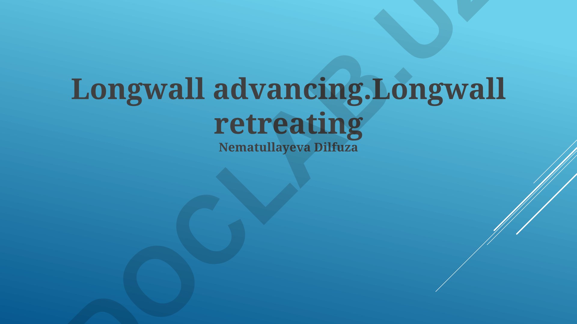 Longwall Mining: Advance and Retreat Methods Comparative Analysis