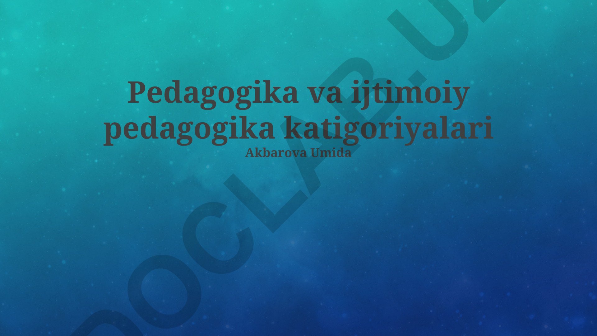 Pedagogika va ijtimoiy pedagogika farqlari, o'xshashliklari va zamonaviy modellari