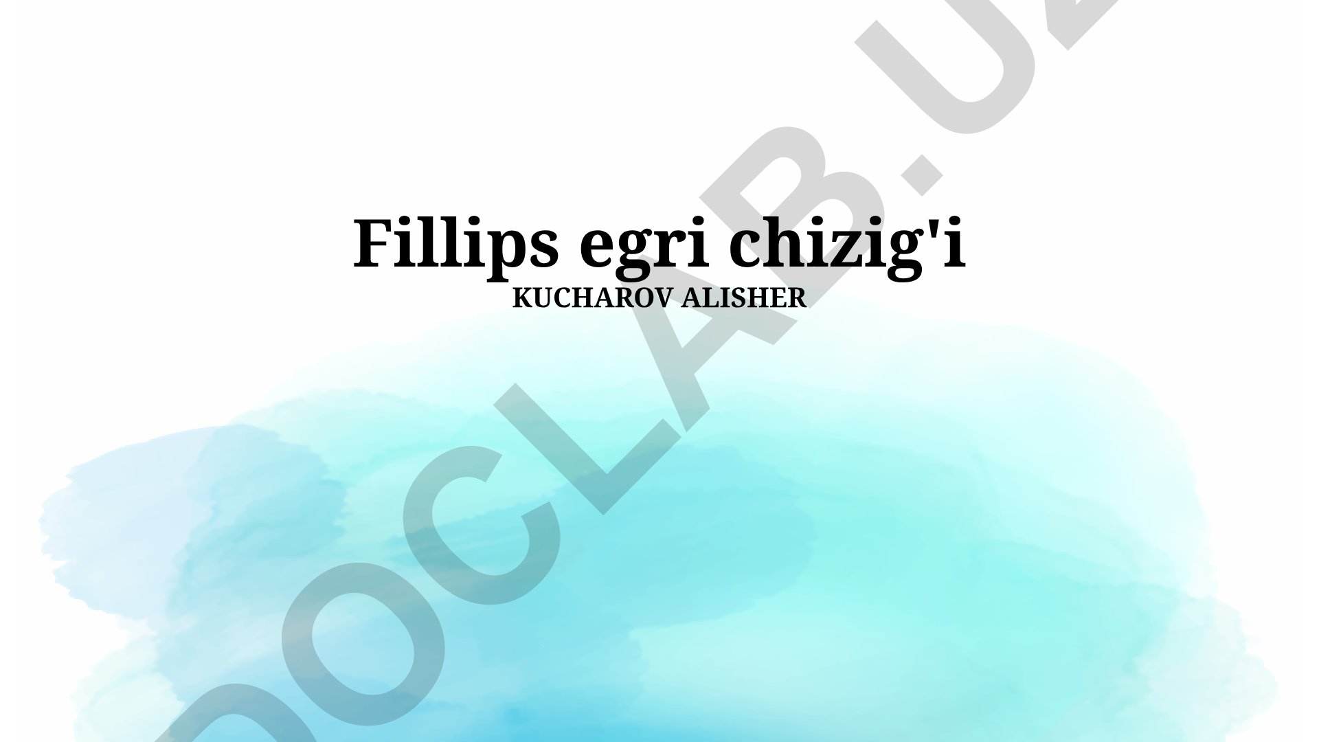Filipps egri chizig'i: ta'rif, tarixi va zamonaviy talqin
