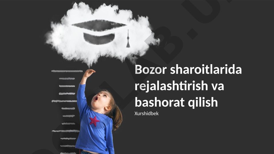 Bozor sharoitlarida rejalashtirish va bashorat qilish