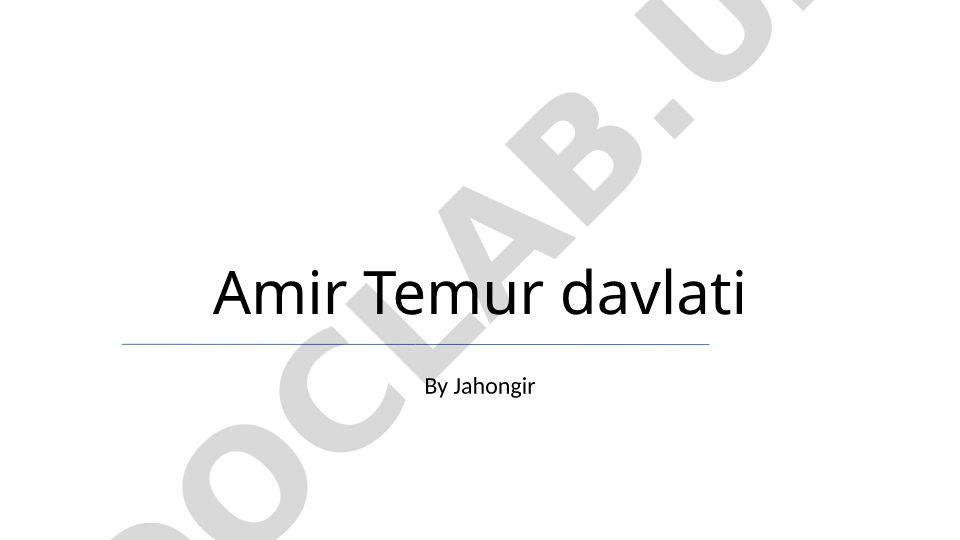 Amir Temur davlati