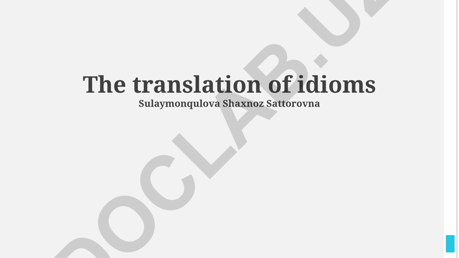 Idiom Translation: Challenges, Strategies and Cultural Context