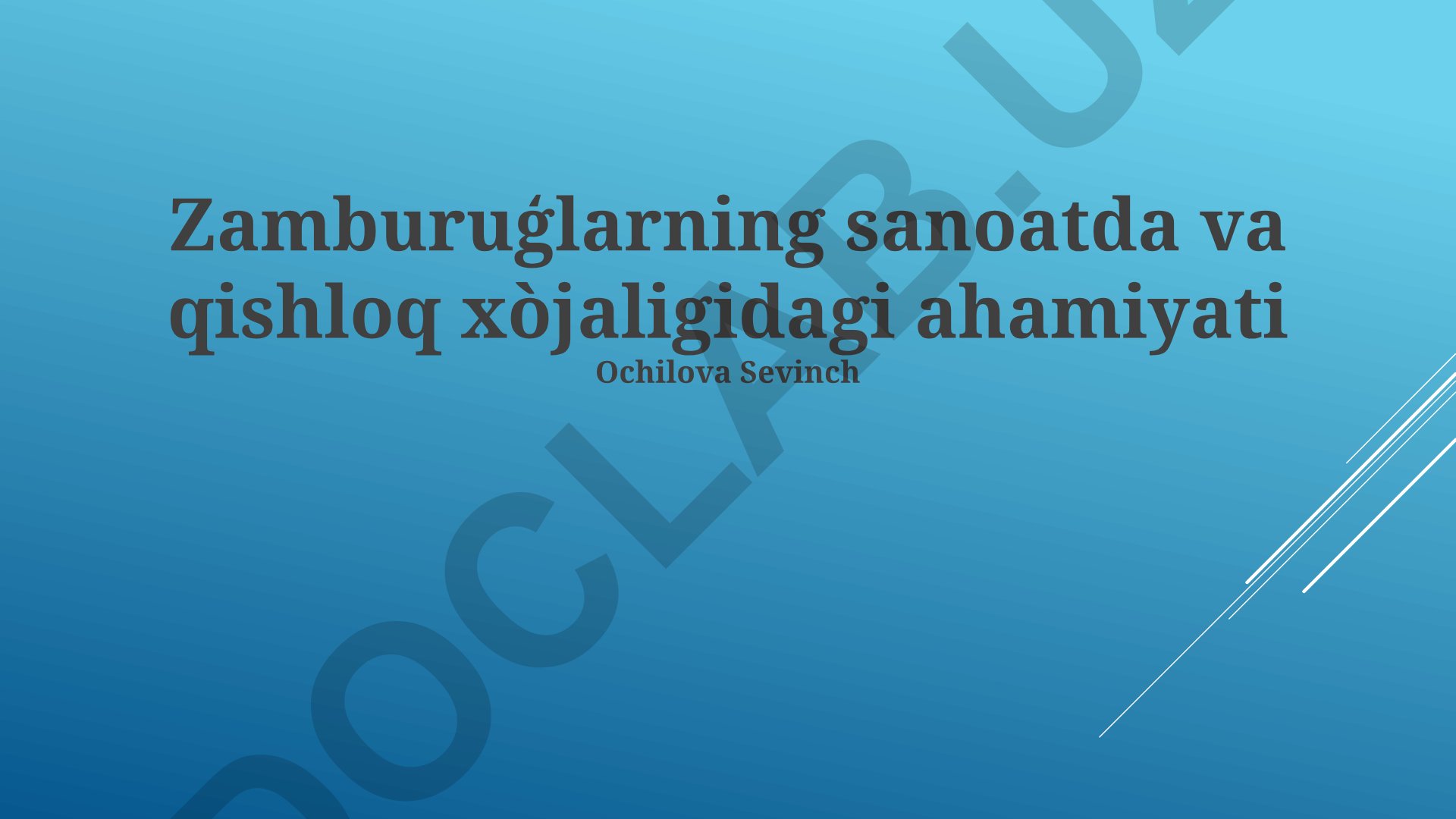 Zamburuğlarning sanoatda va qishloq xoʻjaligidagi ahamiyati