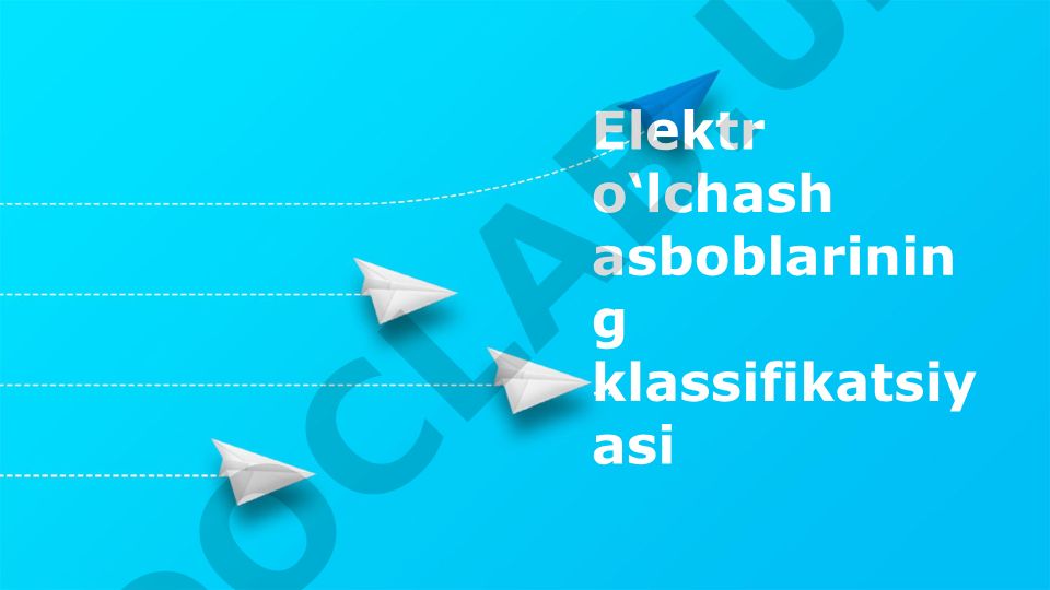 Elektr o'lchash asboblarining klassifikatsiyasi
