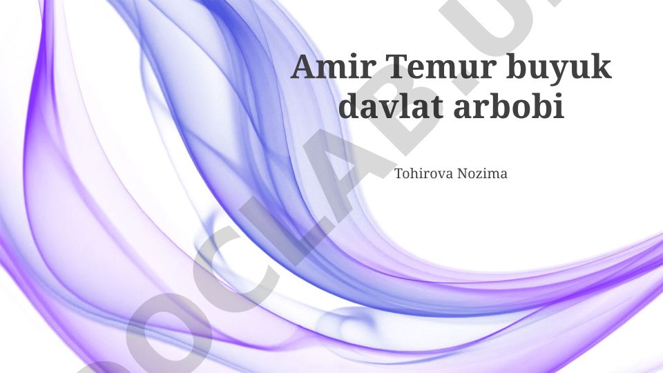 Amir Temurning harbiy mahorati va madaniy merosi