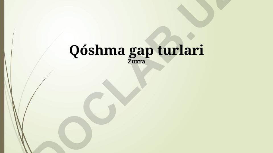 Qo'shma gaplarni bog'lovchi bog'lovchilarning turlari va qo'llanilishi