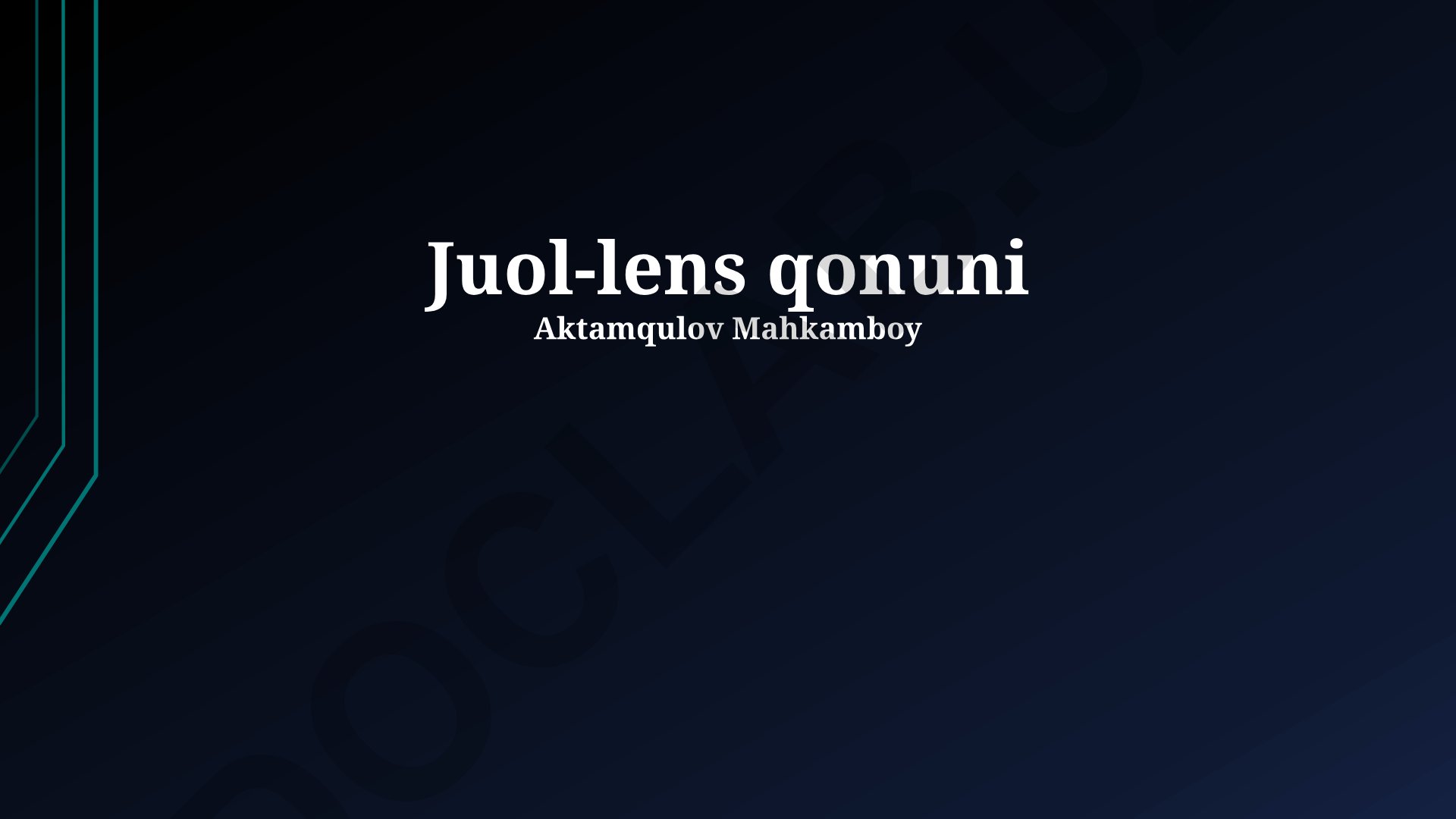Joule qonuni: ta'rif, tarixi va zamonaviy texnologiyalarda qo'llanilishi