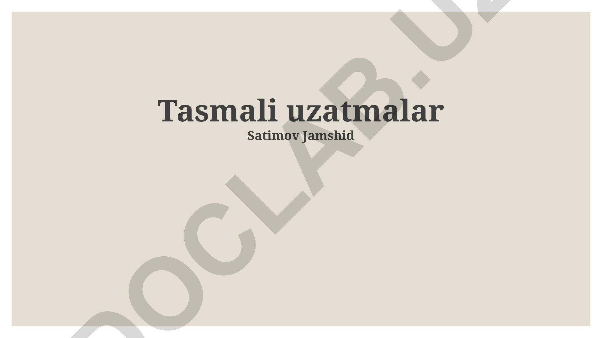 Tasmali uzatmalar va uzunlashtirish simlaridan to'g'ri foydalanish