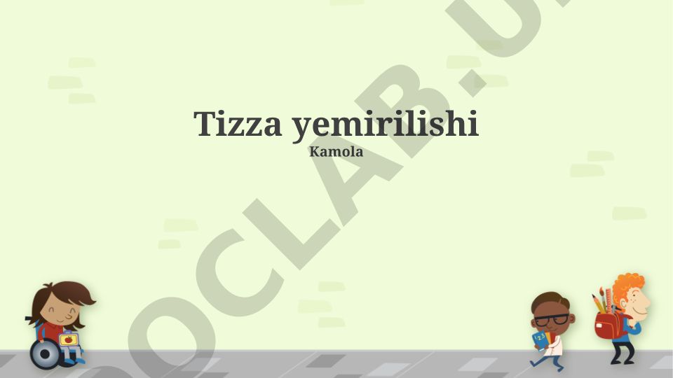Tizza yemirilishi sabablari va oldini olish choralari