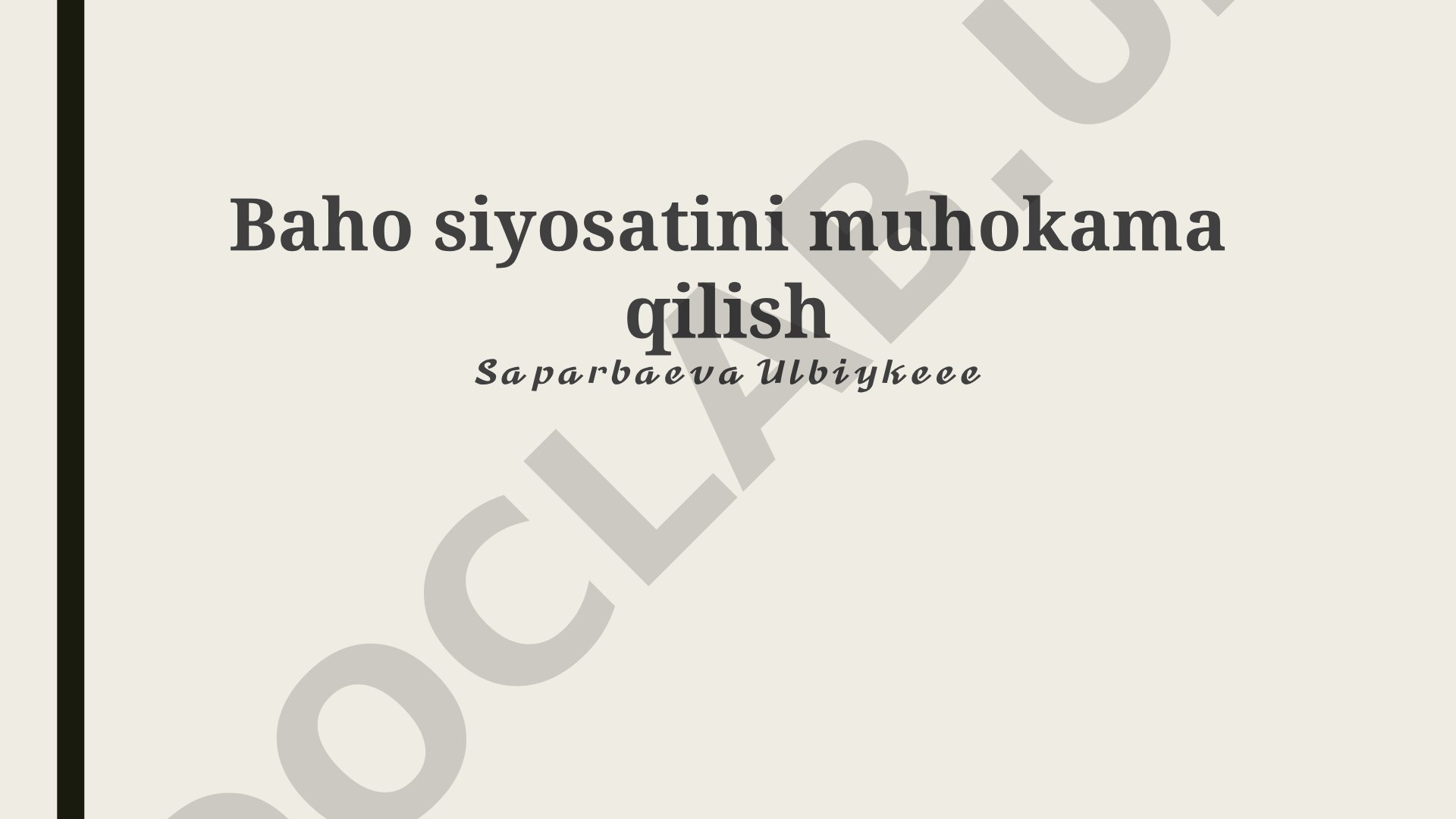 Iqlim siyosatini muhokama qilish