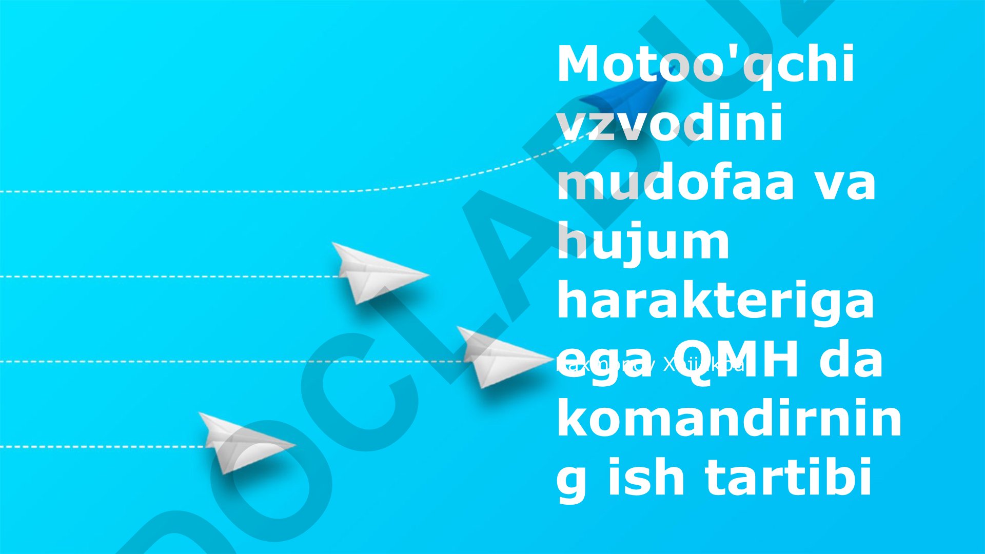 Motorli miltiq otryadining mudofaa va hujum qobiliyatlari