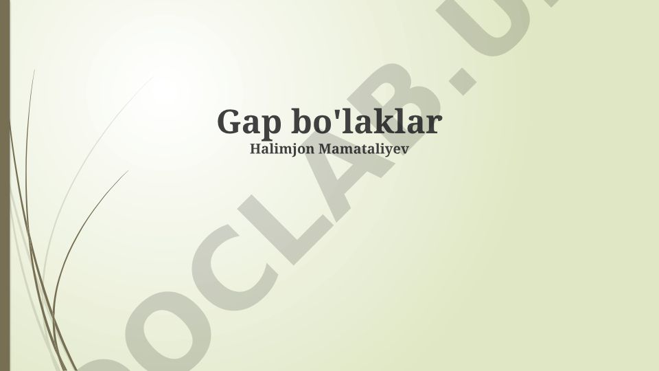 Bo'shliq bo'laklarining ta'rifi, turlari va oqibatlari