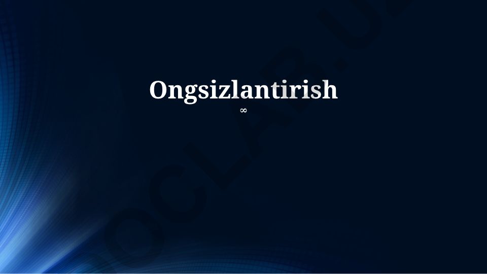 Ongsizlantirish rejasi