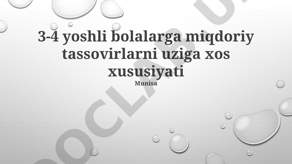 3-4 yoshli bolalarda miqdorni tushunish va rivojlantirish