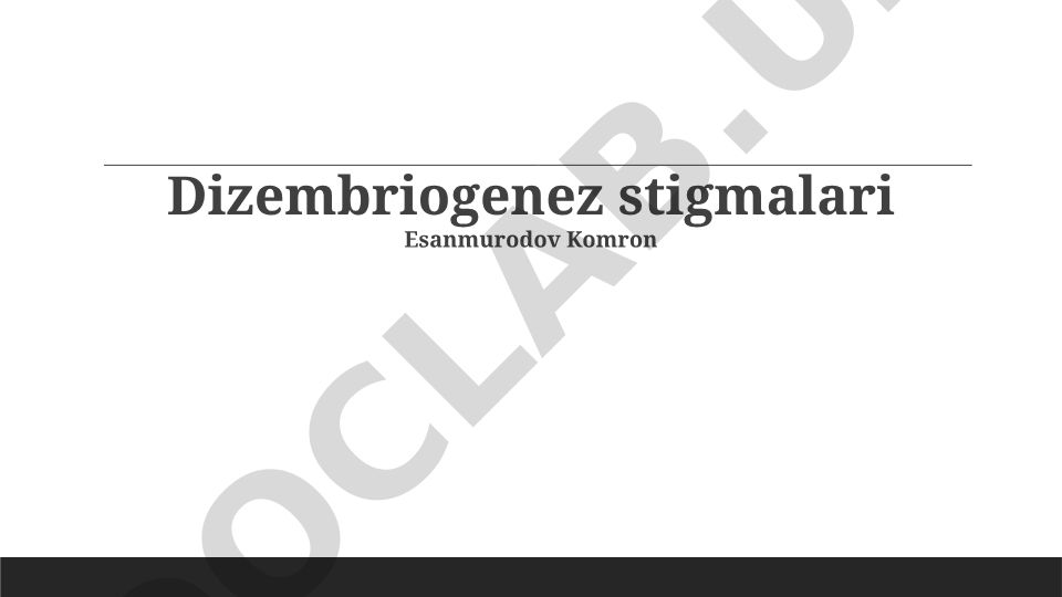 Dizembriogenez stigmalari va O'zbekistonda iqtisodiy qiyinchiliklar