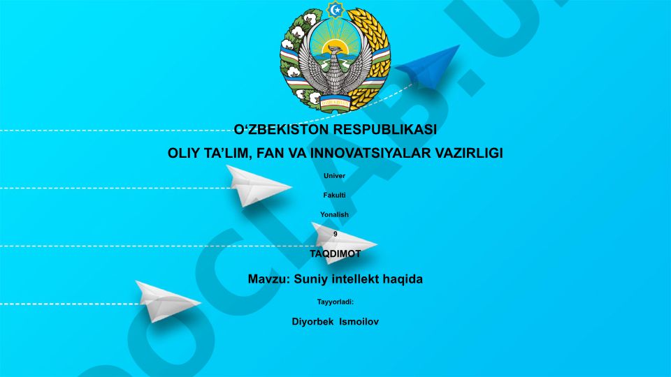 Suniy intellekt haqida