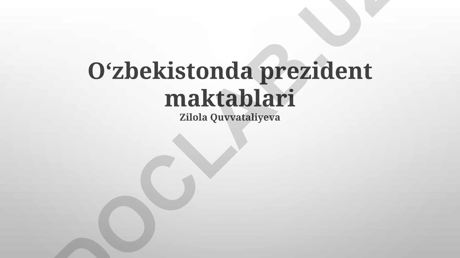 O'zbekistonda prezident maktablari: ta'lim dasturi, imkoniyatlar va kelajagi