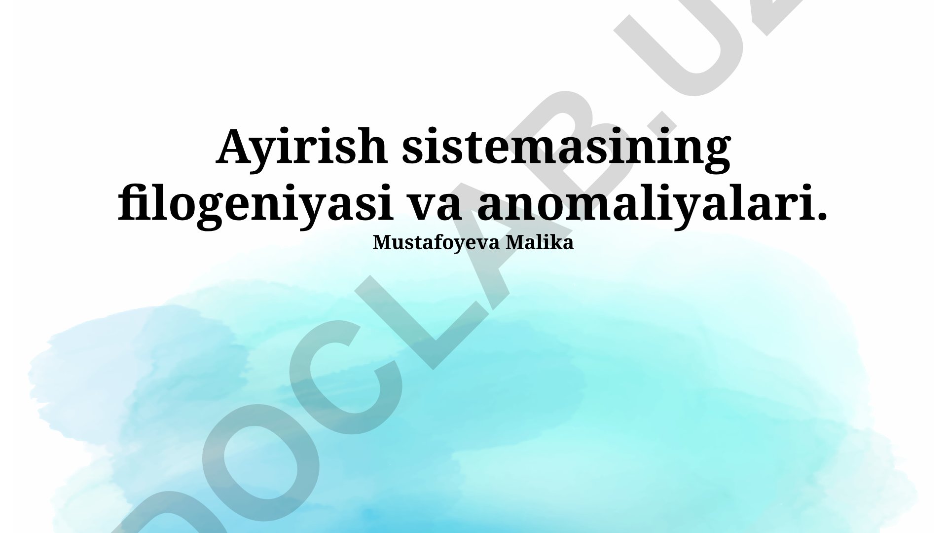 Irlandiya tizimining filogeniyasi va anomaliyalari