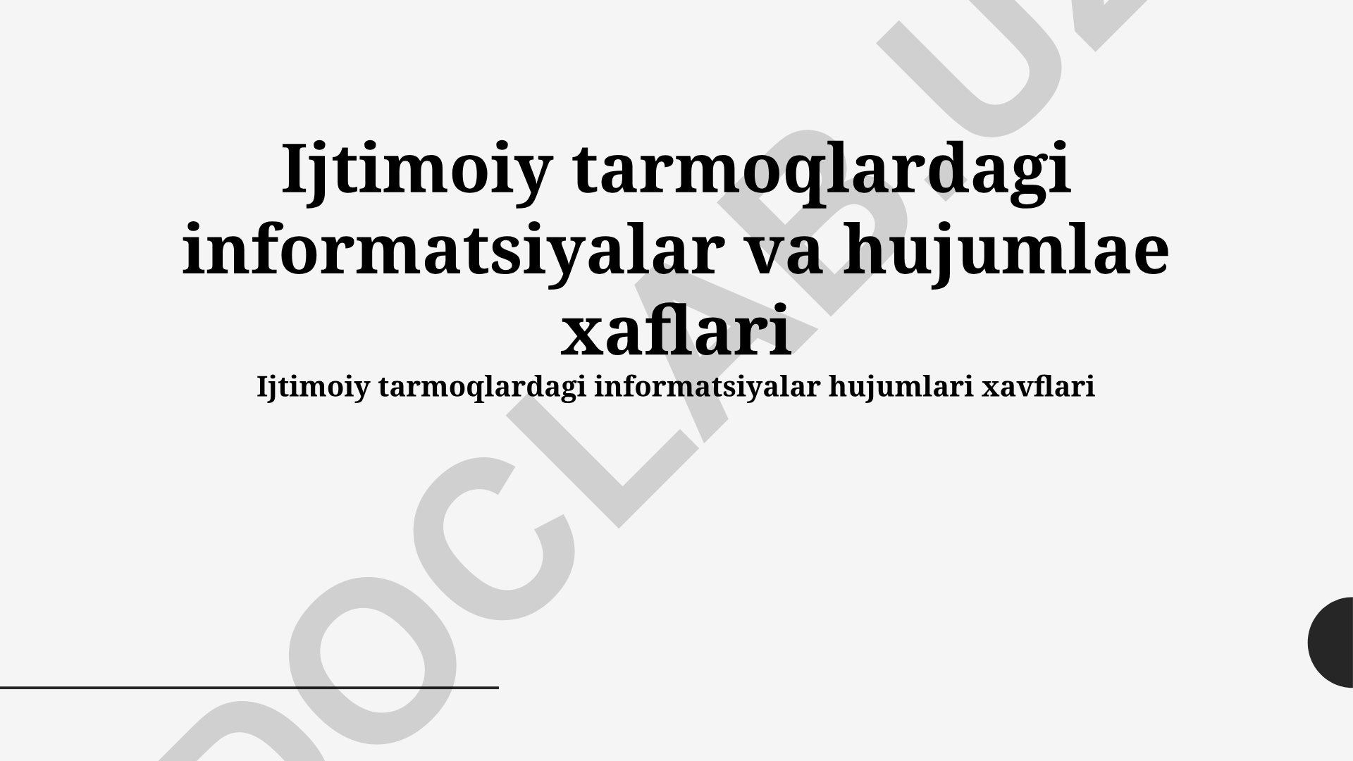 Ijtimoiy tarmoqlardagi informatsiyalar va hujumlar xavflari