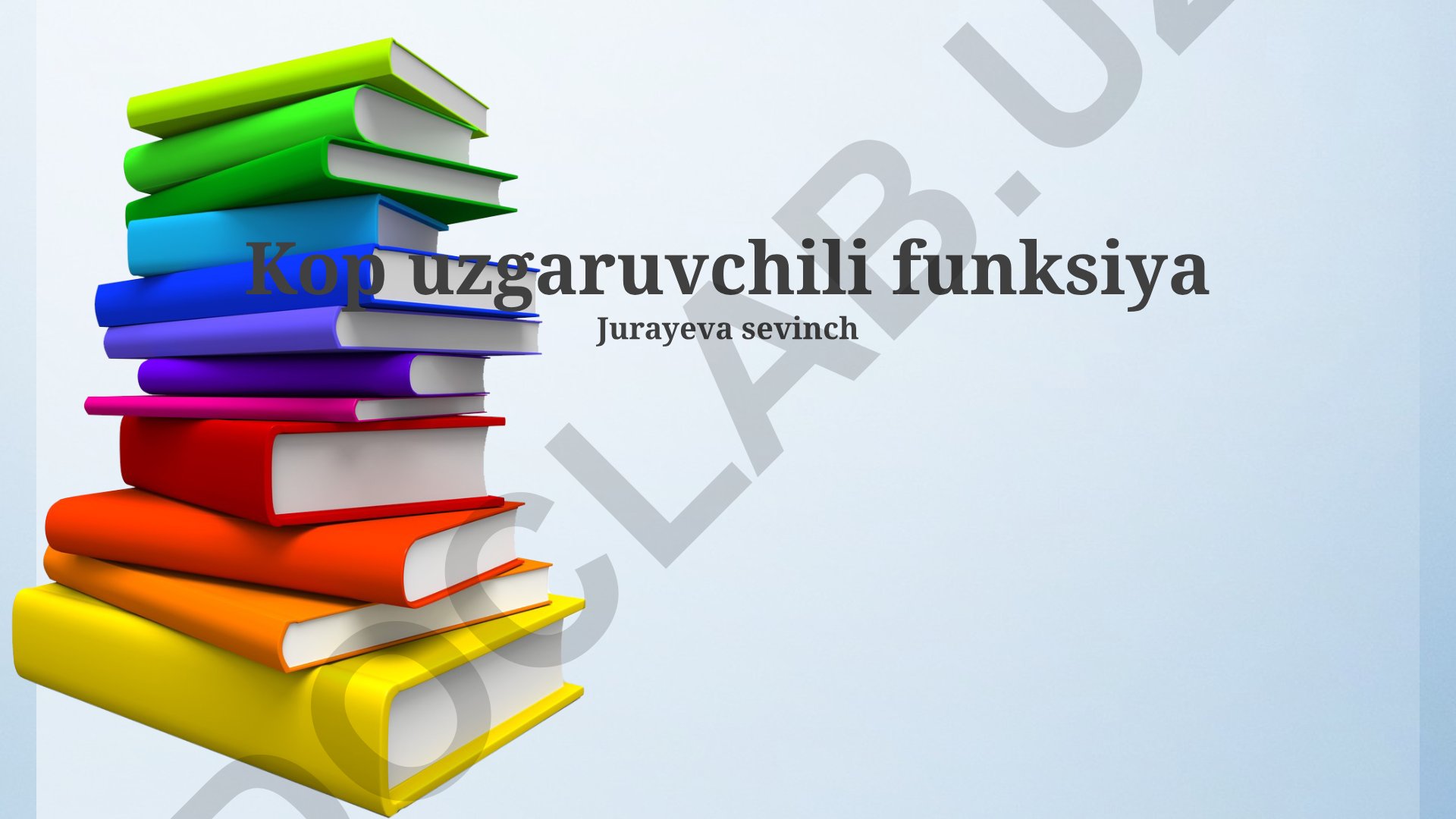 Ko'p uzgaruvchili funksiya va parchama funksiyalar