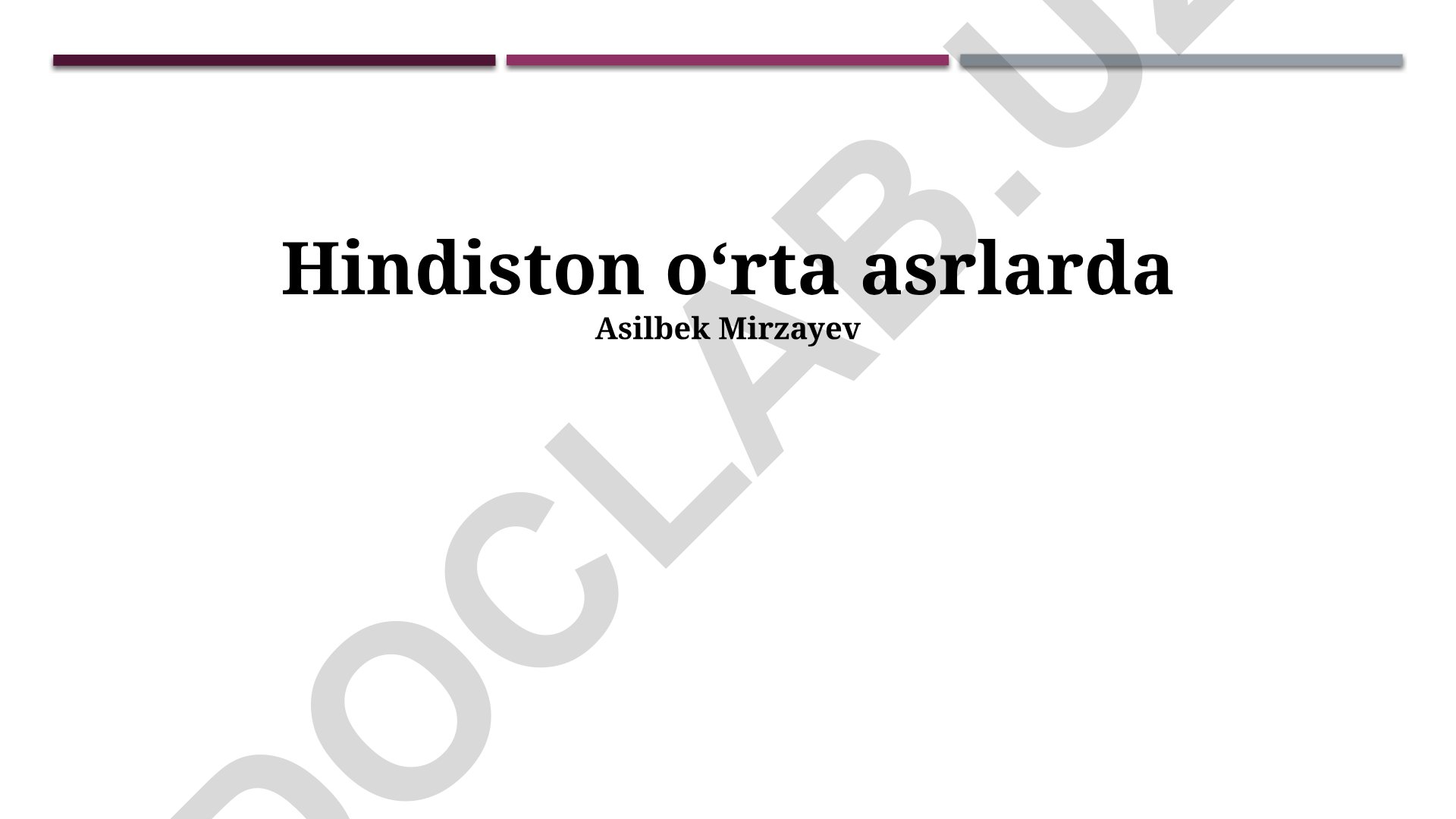 Oʻrta asr Hindistonining siyosiy tuzilmasi, madaniyati va iqtisodiyoti