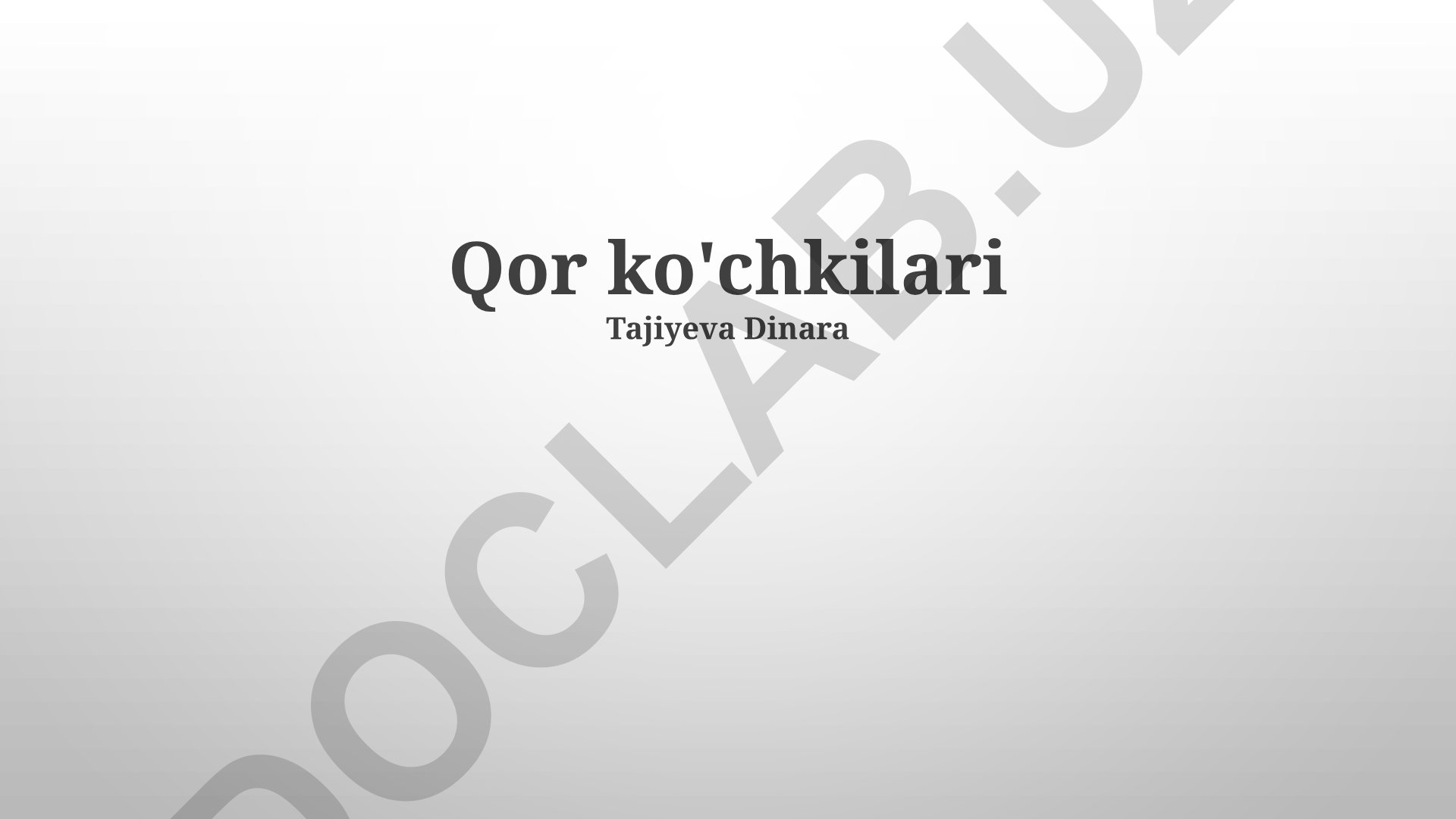 Qor ko'chkilari: turlari, xavf omillari va xavfsizlik choralari