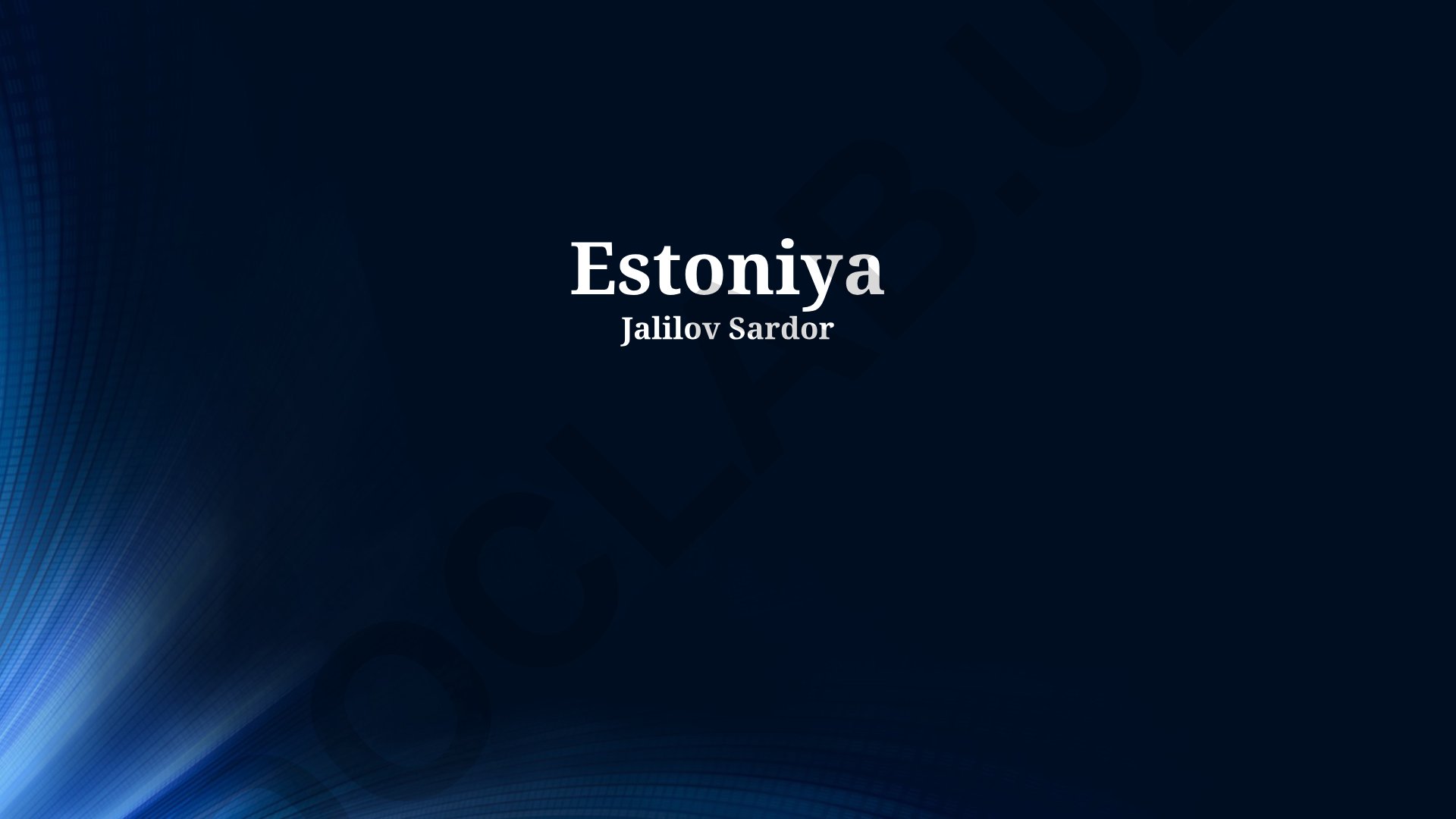 Estoniya madaniyati, tarixi va iqtisodiyoti
