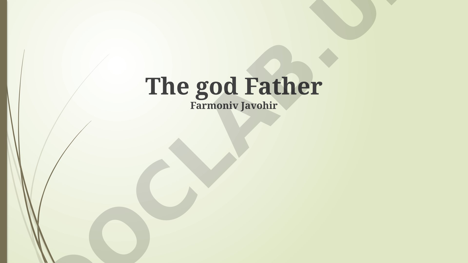 The Godfather: Family, Loyalty, and Power
