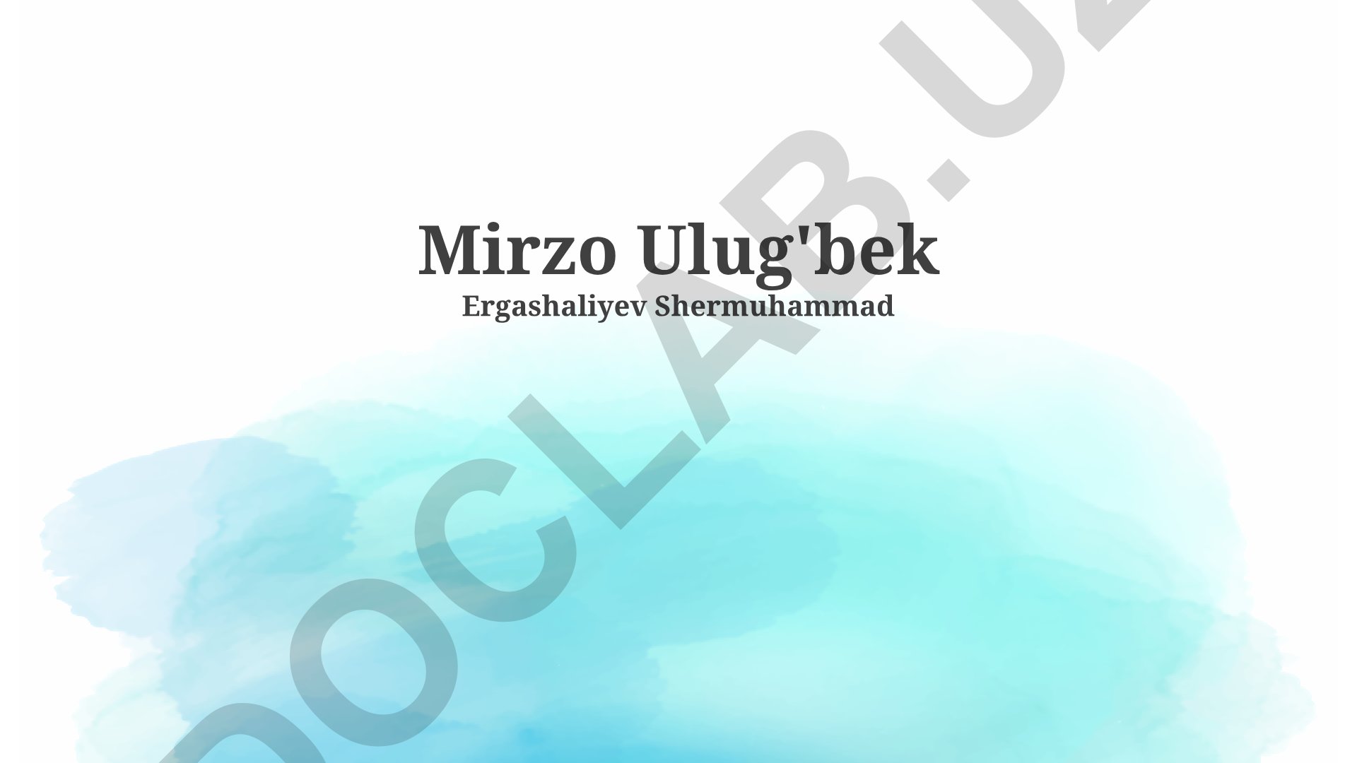 Mirzo Ulug'bekning astronomik kashfiyotlari va Zij-i Uluğ Bey asari