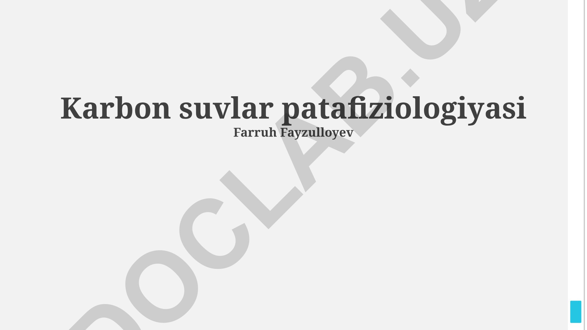 Karbon suvlar patofiziologiyasi