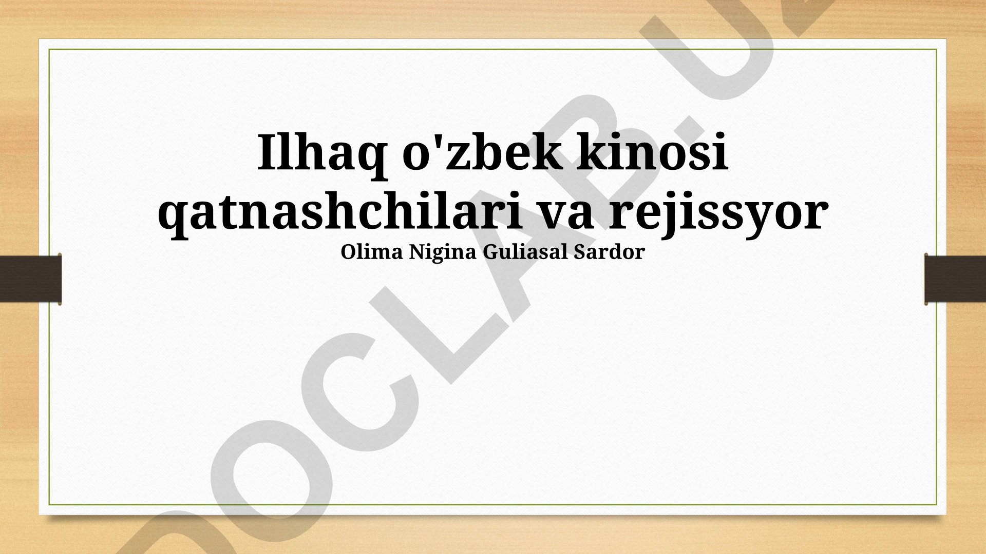 Ilhaqning o'zbek kinosiga qo'shgan hissasi va filmografiyasi