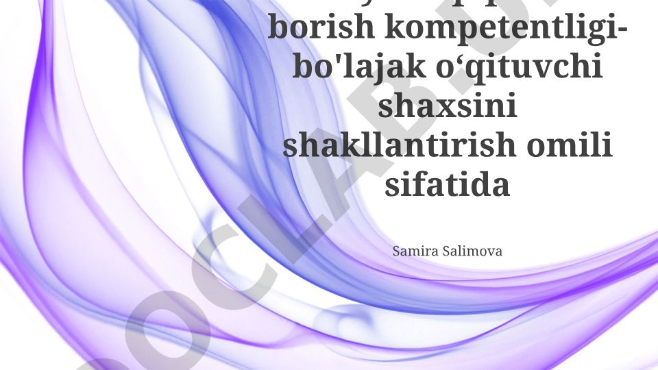 Bo'lajak o'qituvchi shaxsiyatida ilmiy tadqiqot kompetentligining roli