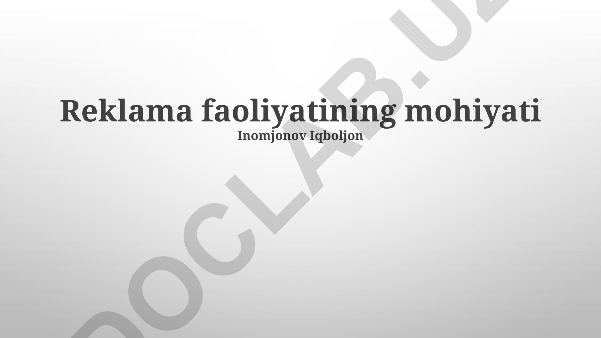 Reklama faoliyatining mohiyati va samarali strategiyalar